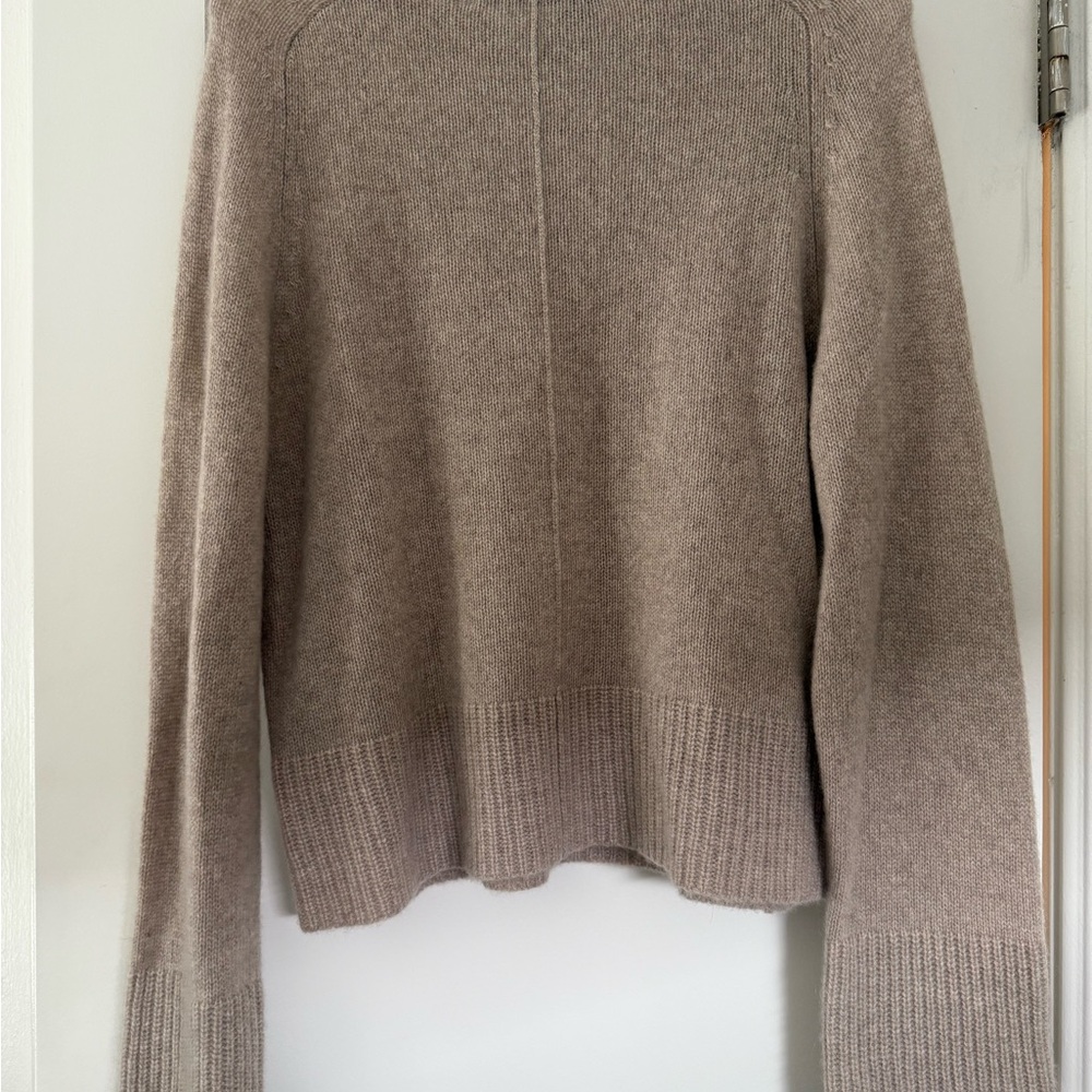 360 Cashmere Beige Crew Neck Sweater - Picture 4 of 5